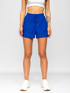 Pantalón corto de chándal para mujer cobalto Bolf H60