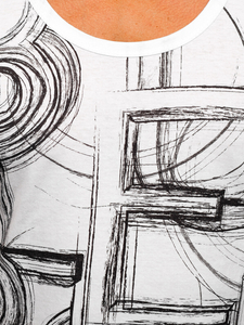 Camiseta de tirantes anchos con impresión blanco Bolf  14846