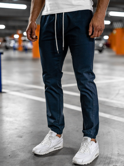 Pantalón jogger para hombre azul marino oscuro Bolf 1145