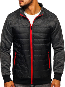 Chaqueta de entretiempo para hombre negra Bolf TY38
