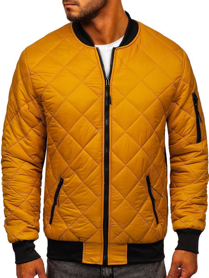 Chaqueta de entretiempo bomber para hombre camel Bolf MY-01