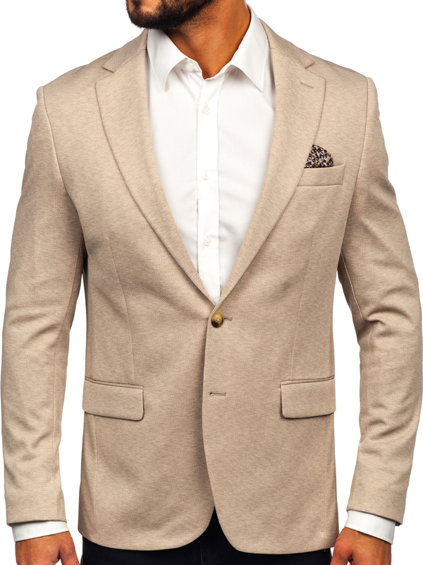 Americana casual para hombre beige Bolf 24401