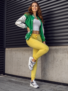 Pantalón de chándal para mujer amarillo Bolf CK-01-33B