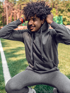 Conjunto con capucha para hombre antracita Bolf D003