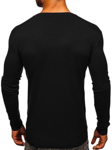 Jersey con escote de pico para hombre negro Bolf MMB601