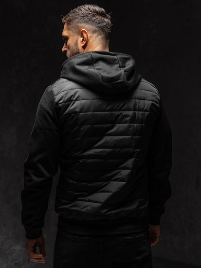 Chaqueta de entretiempo para hombre negro Bolf KS2232A1