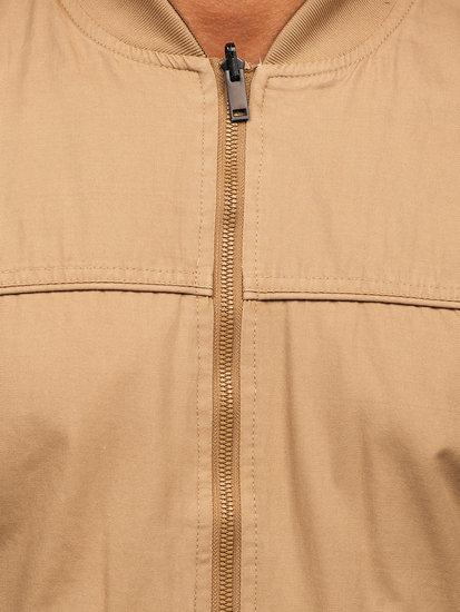 Chaqueta reversible de entretiempo bomber para hombre camel Bolf 84M3005