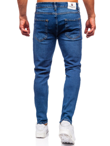 Pantalón vaquero slim fit para hombre azul oscuro Bolf 6482