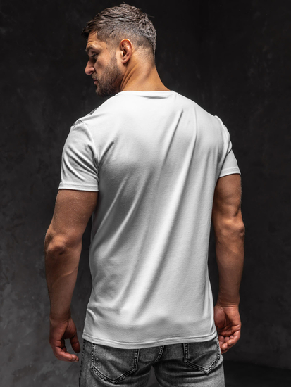 Camiseta estampada para hombre color blanco Bolf Y70006