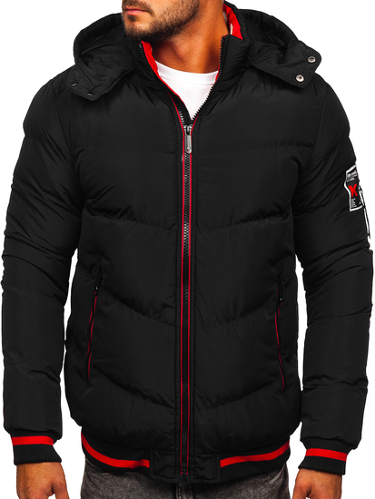 Chaqueta acolchada de invierno para hombre color negro Bolf 6902