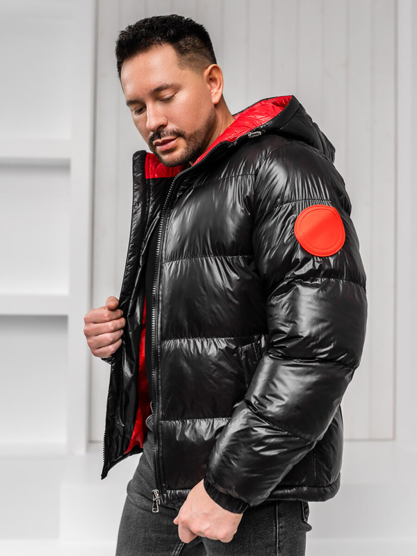 Chaqueta acolchada de invierno para hombre negro Bolf 5M3198A1
