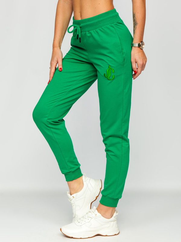 Pantalón de chándal para mujer verde Bolf VE32
