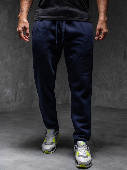 Pantalón grueso de chándal jogger para hombre azul oscuro Bolf MS002A1