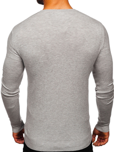 Suéter abierto para hombre color gris Bolf YY06