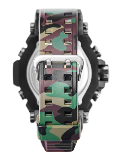 Reloj de pulsera camuflaje para hombre caqui Bolf 3258