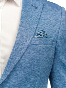 Americana casual para hombre azul Bolf 24401
