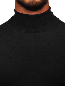 Jersey básico con cuello alto para hombre negro Bolf MMB600