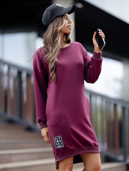 Vestido burdeos mantequilla Bolf 524