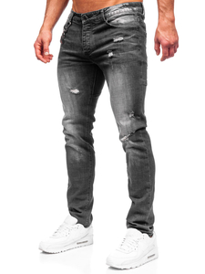 Pantalón vaquero regular fit para hombre negro Bolf MP0051N