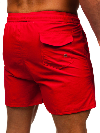 Pantalón corto de baño para hombre rojo Bolf XL018
