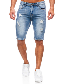 Pantalón corto vaquero para hombre azul claro Bolf KG3912