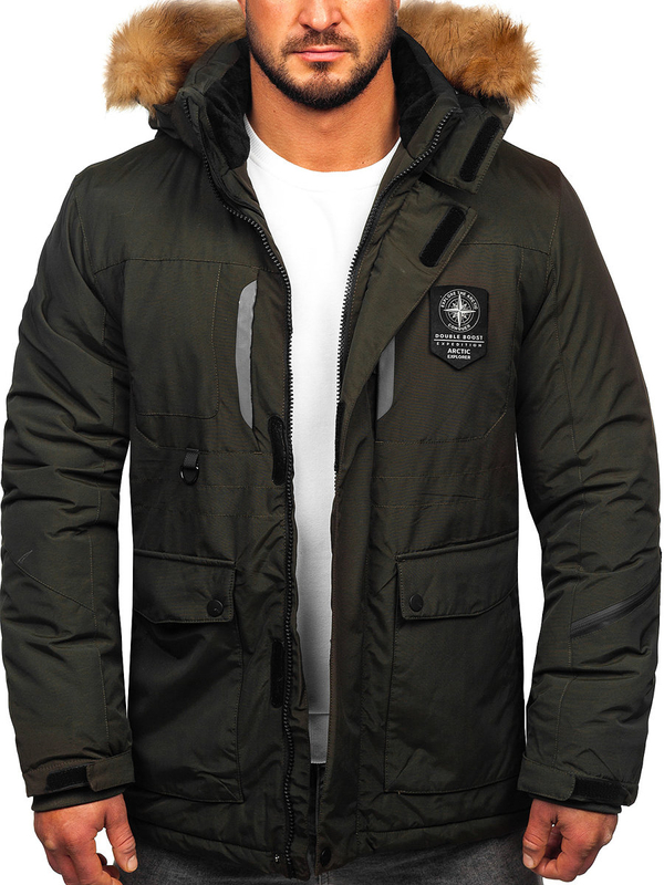 Chaqueta de invierno para hombre verde Bolf 1827