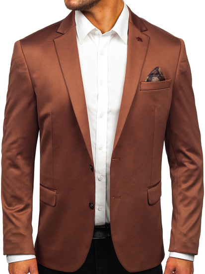 Hombre Blazer elegante Marrón Bolf 022