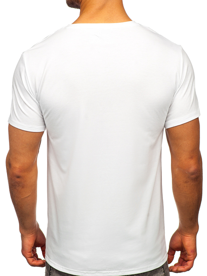 Camiseta estampada para hombre color blanco Bolf Y70008