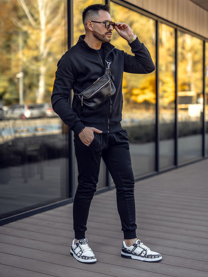 Chándal para hombre negro Bolf 10385