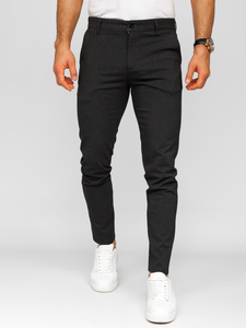 Pantalón de etiqueta de tela para hombre grafito Bolf 184191