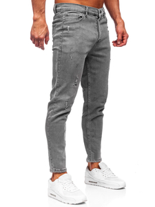 Pantalón vaquero skinny fit para hombre grafito Bolf 5909