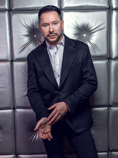 Americana de hombre de terciopelo negra Bolf 24410