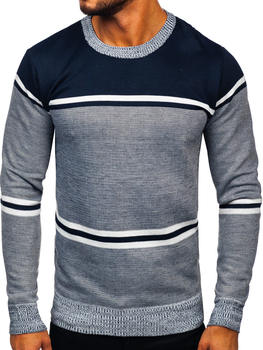 Suéter para hombre color azul oscuro Bolf 6300