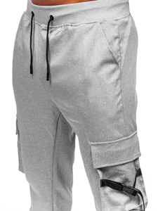 Pantalón jogger de chándal cargo para hombre gris Bolf 8K1118