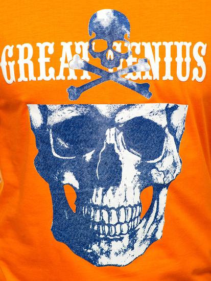 Camiseta estampada para hombre color naranja Bolf Y70005