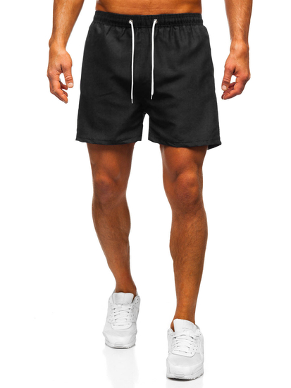 Pantalón corto de baño para hombre negro Bolf XL020