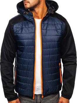 Chaqueta de entretiempo para hombre azul oscuro Bolf TY12