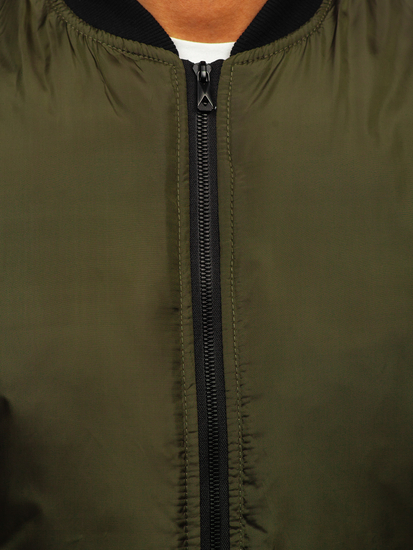 Chaqueta bomber de entretiempo para hombre color verde Bolf AK95