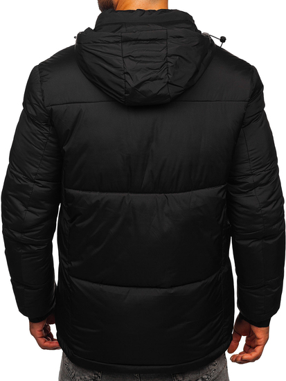 Chaqueta de invierno acolchada para hombre negro Bolf 31M5033