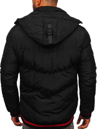 Chaqueta acolchada de invierno para hombre color negro Bolf 6902