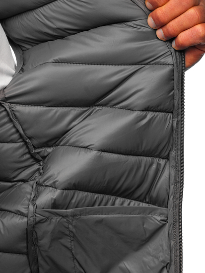Chaleco acolchado para hombre gris Bolf 13073