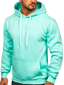 Sudadera tipo canguro con capucha para hombre menta Bolf 1004