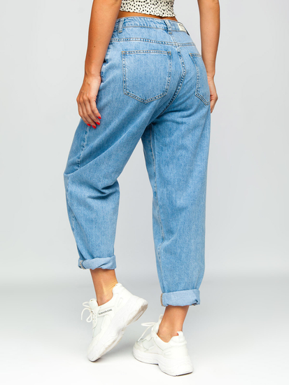 Pantalón vaquero holgado para mujer color azul Bolf BS583