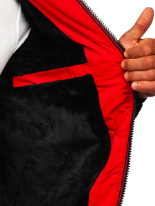 Chaqueta acolchada de invierno para hombre color negro Bolf 6902