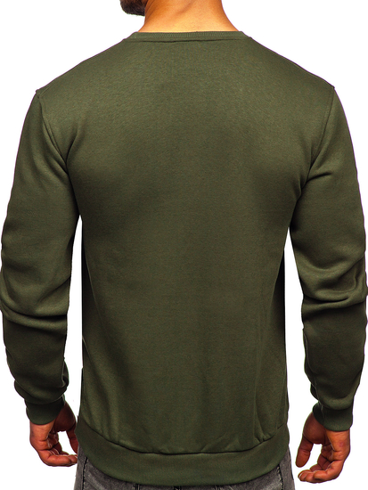 Sudadera gruesa sin capucha para hombre caqui Bolf 2001