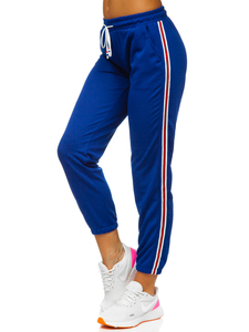 Pantalón deportivo para mujer azul cobalto Bolf YW01020A