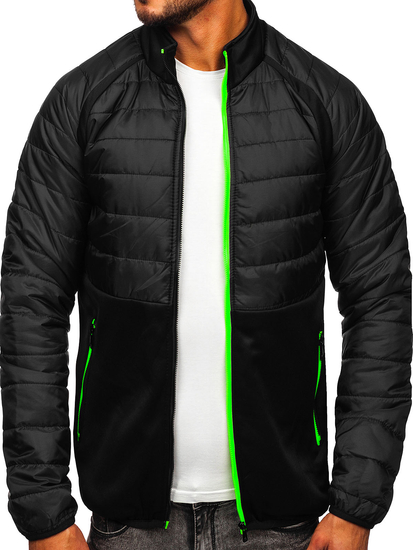 Chaqueta acolchada de entretiempo para hombre color negro Bolf M10015