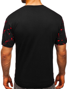 Camiseta estampada para hombre color negro Bolf 300