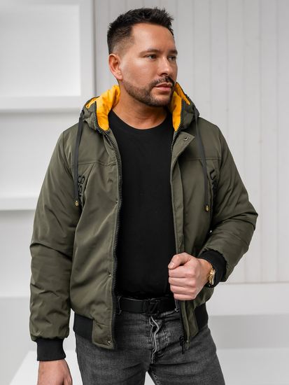 Chaqueta de invierno para hombre verde Bolf 27M8100