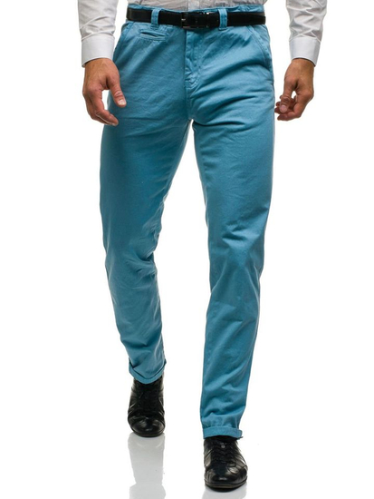 Pantalón chino para hombre azul claro Bolf 6188